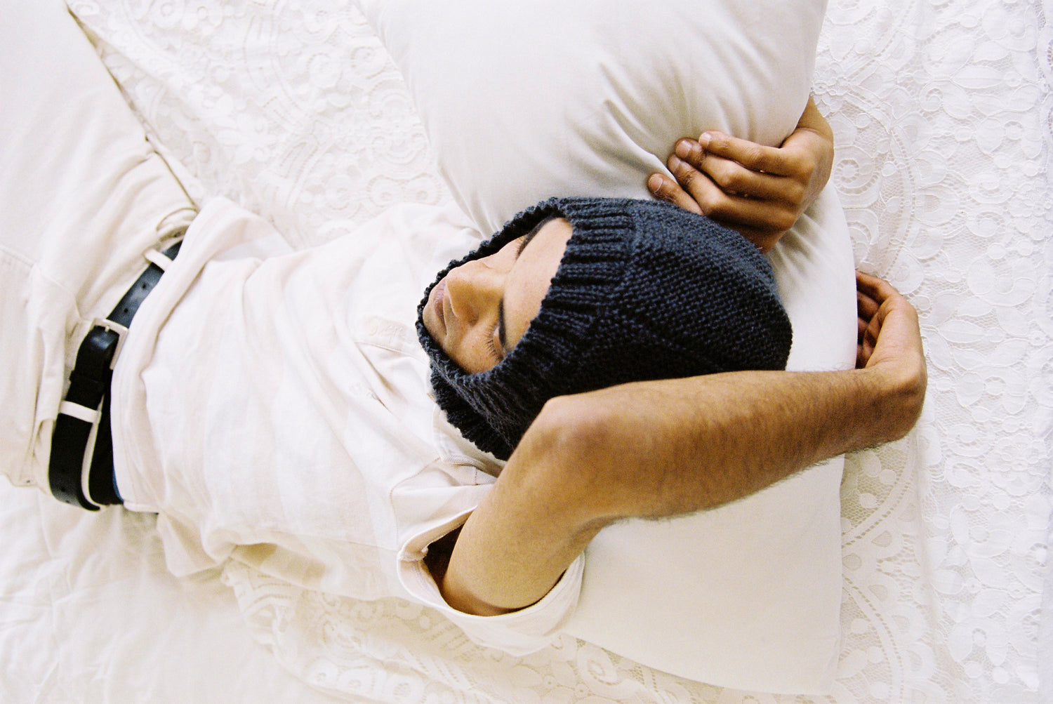 Handknitted balaclava aileen chen sheahan huri